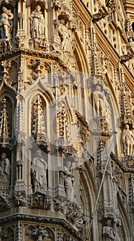 Leuven city hall statue details