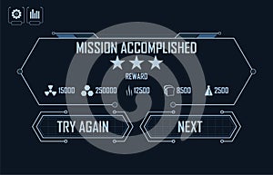 Level Completed Menu