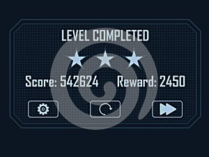Level Completed Menu photo