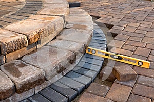 Level on pavers