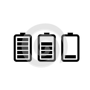 Level power Battery charge logo icon vector illustration logo Isolated template.