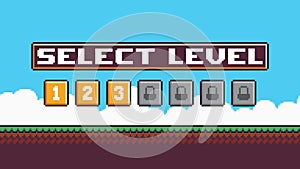 Level select screen photo