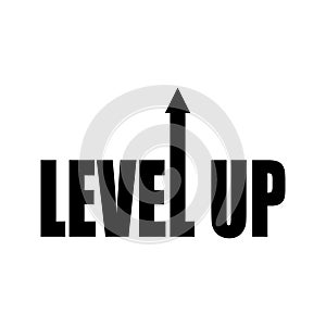 Level up logotype vector template
