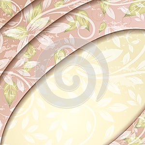 Leveled floral background