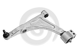 Lever of a car suspension on a white background photo