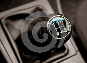 Lever of switching of transmissions an auto