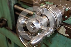 The lever of the turning machine,processing metal