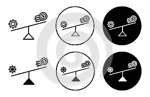 leverage icon Outline flat Icon