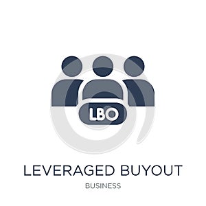 Leveraged buyout icon. Trendy flat vector Leveraged buyout icon