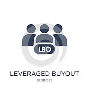 Leveraged buyout icon. Trendy flat vector Leveraged buyout icon photo