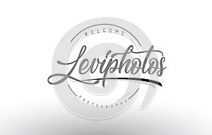 Levi Personal Photography Logo Design with Photographer Name.