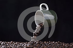 Levitating coffee cup