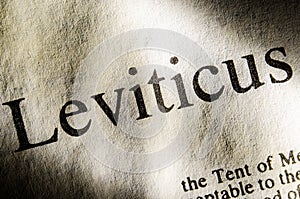 Leviticus text header