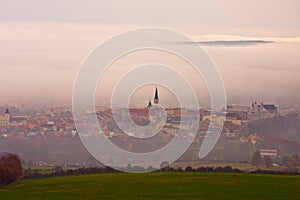 Levoca old town view from the hill