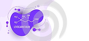 Levocarnitine biological molecule. Acetylcarnitine biological molecule