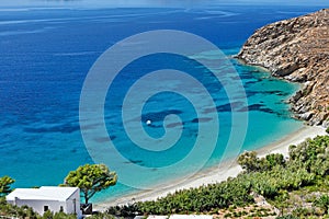 Levressos beach of Amorgos, Greece
