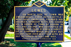 Lewes Historical Marker