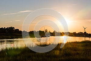 Lewes Rehoboth canal at sunset