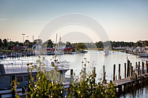 Lewes Rehoboth canal at sunset