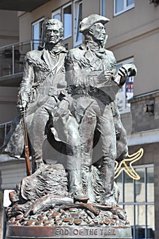 Lewis and Clark Monument in Seaside, Oregon