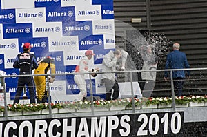 Lewis Hamilton, Mark Webber and Kubica