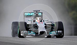 Lewis Hamilton of Mercedes