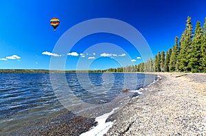 The Lewis Lake in the Yellowstone photo