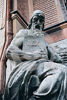 Lex statue symbol of judicature photo