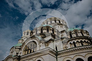 lexander Nevsky Cathedral view from the park.