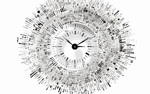 Lexical Timepiece isolated on transparent background. photo