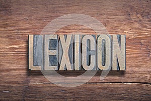 Lexicon word wood photo