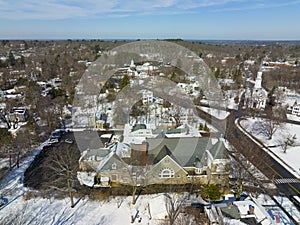 Lexington historic town center, MA, USA