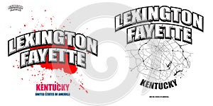 Lexington, Kentucky, two logo artworks photo