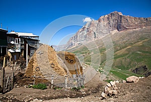 Lezgi village Kurush in Dagestan - the highest mountain settlement in Europe photo