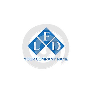LFD letter logo design on WHITE background. LFD creative initials letter logo concept. LFD letter design