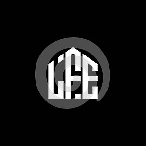 LFE letter logo design on BLACK background. LFE creative initials letter logo concept. LFE letter design