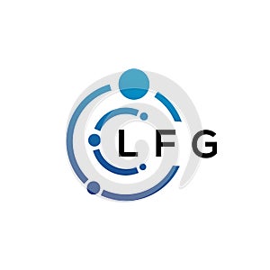 LFG letter technology logo design on white background. LFG creative initials letter IT logo concept. LFG letter design