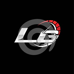 LG Logo Letter Speed Meter Racing Style photo