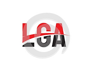 LGA Letter Initial Logo Design