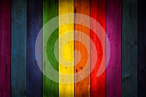 LGBT Colorful color wood background photo