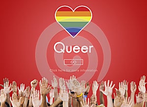 LGBT Lesbian Gay Bisexual Transgender Concept