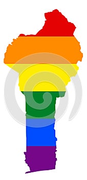 LGBT lesbian, gay, bisexual, and transgender pride flag