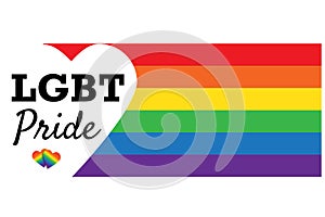 LGBT Pride. Rainbow love concept. LGBT flag. Bisexual  Lesbian  Gay  Transgender. Human rights and tolerance. Card  poster and