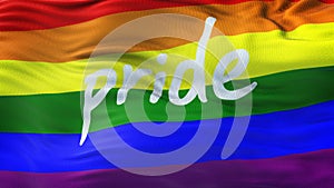 LGBT PRIDE Rainbow Waving Flag Background