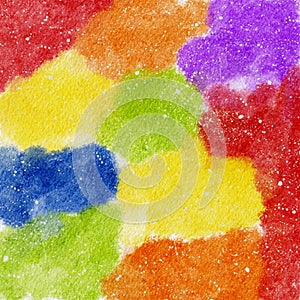 LGBT pride watercolour background, Illustrator water colour splash banner for LGBTQ  backdrop,Abstract painting rainbow on paper