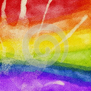 LGBT pride watercolour background, Illustrator water colour splash banner for LGBTQ  backdrop,Abstract sprashing on paper texture