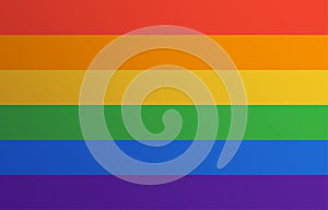 LGBT Rainbow flag flat icon Pride of Gay, Lesbian colorful concept vector background