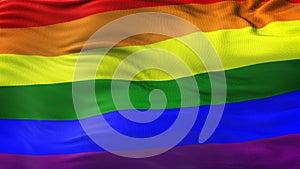 LGBT Rainbow Waving Flag Background