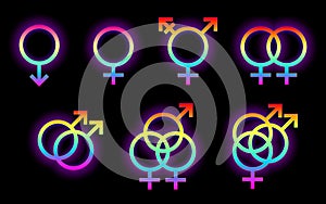 LGBT symbols set