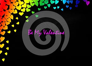 LGBT Valentines Day Card Valentines Day party invitation flyer background